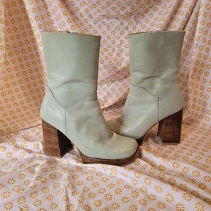 Candie's Y2K Teal Heal Boots Size 8